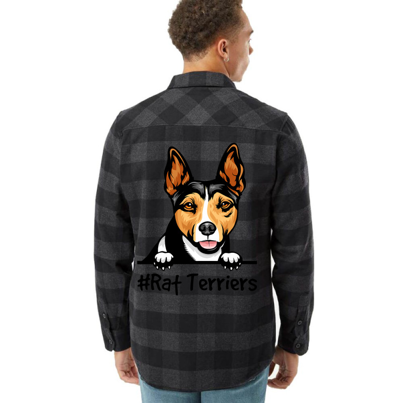 Rat Terrier Gifts Decor Print Dog Flannel Shirt by VanesaSettles | Artistshot