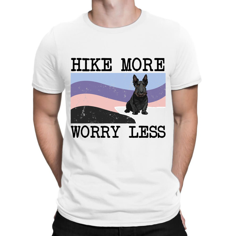 Scottish Terrier Hike More Worry Less Graphic Hiki T-Shirt by MALIKASHARIF | Artistshot