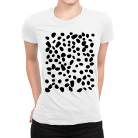 Spotted White With Black Polka Dots Diy Dalmatian3 Ladies Fitted T-shirt | Artistshot