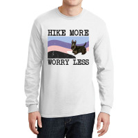 Scottish Terrier Hike More Worry Less Graphic Hiki Long Sleeve Shirts | Artistshot