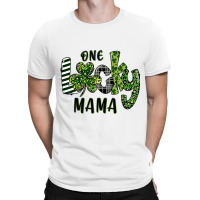 Shamrock Leopard One Lucky Mama St Patricks Day T-shirt | Artistshot