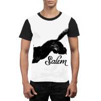 Salem Black Cat Vintage Witchy Mystical Graphic T-shirt | Artistshot