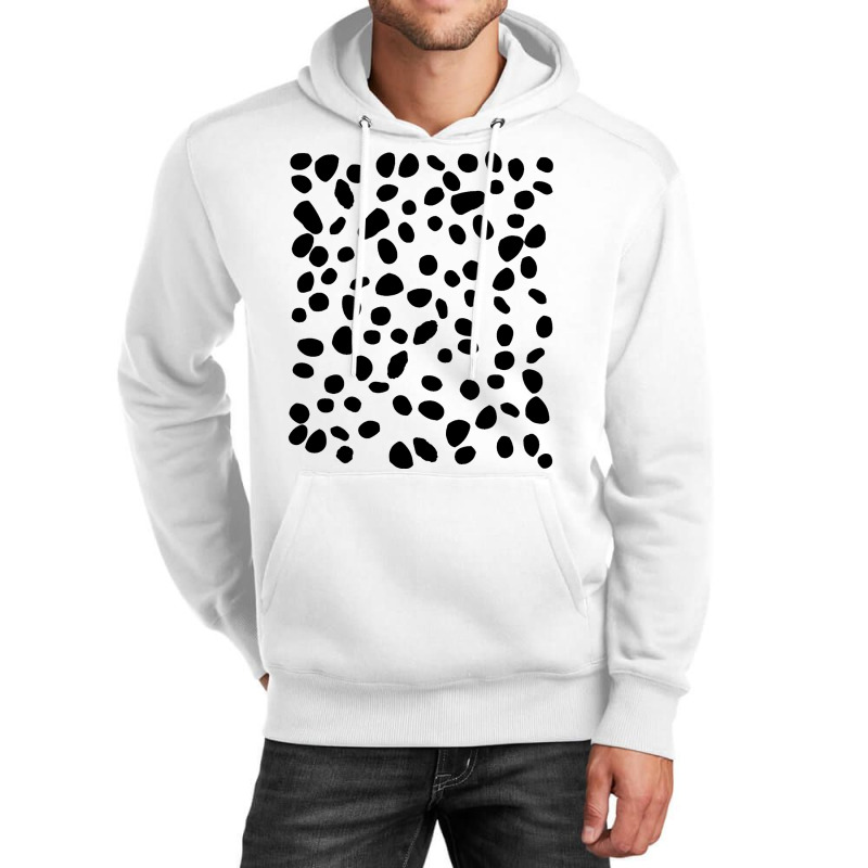 Spotted White With Black Polka Dots Diy Dalmatian6 Unisex Hoodie by ROBERTMORRISON | Artistshot