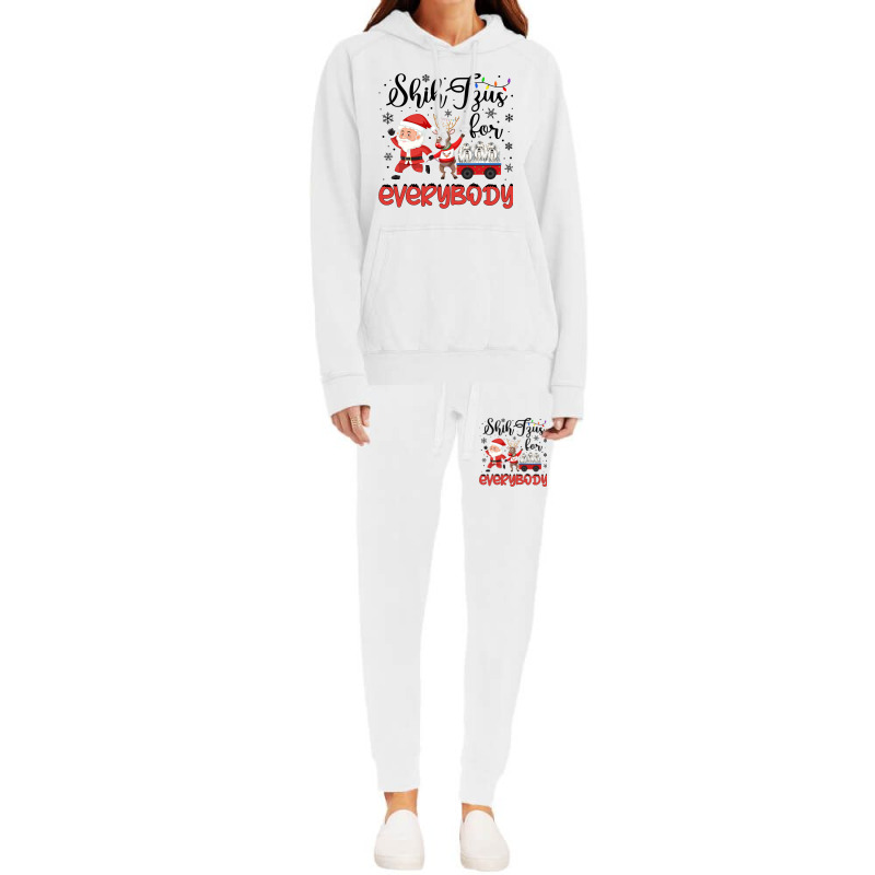 Shih Tzu Christmas Shih Tzus For Everybody Xmas Hoodie & Jogger Set | Artistshot