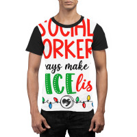 Social Workers Always Make The Nice List Funny Chr Graphic T-shirt | Artistshot