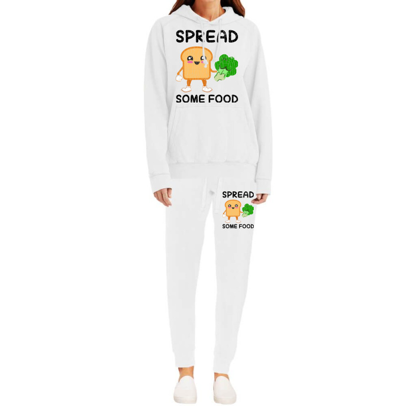 Spread Some Food Funny Broccoli Vegan Vegetables G Hoodie & Jogger Set | Artistshot