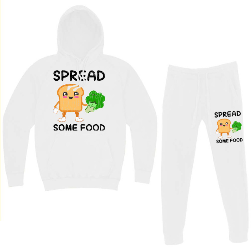 Spread Some Food Funny Broccoli Vegan Vegetables G Hoodie & Jogger Set | Artistshot