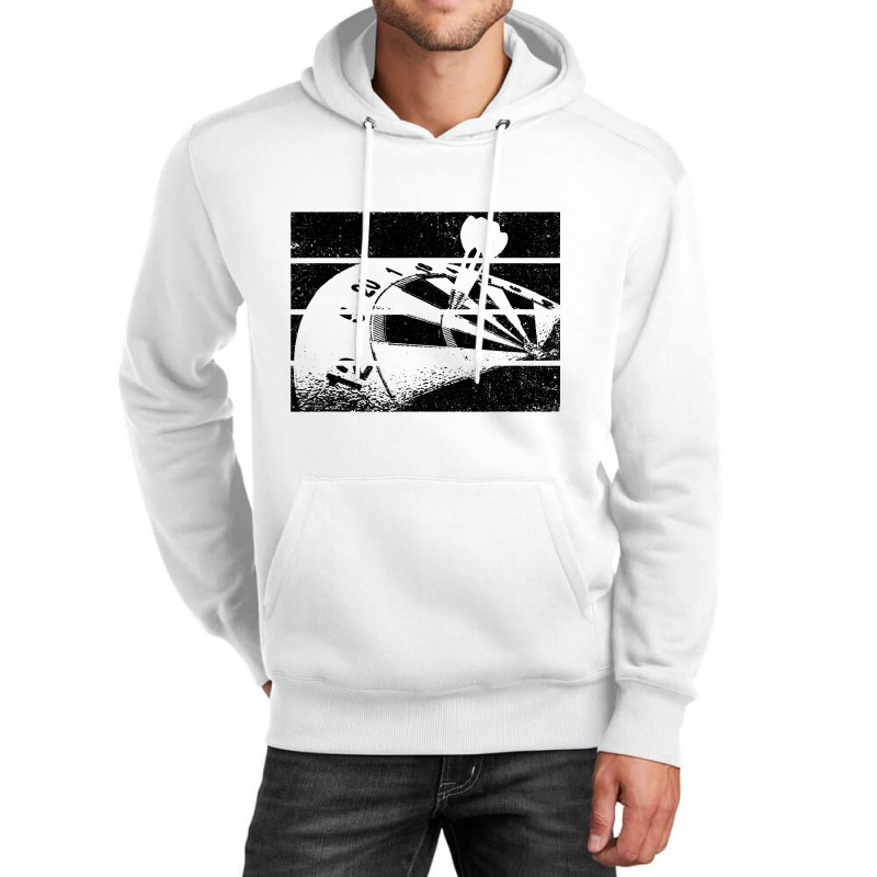 Retro Graphic Dart Player Darts Dartboard Triple 2 Unisex Hoodie by LilahHutchinson | Artistshot