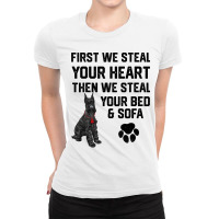 Steal Your Heart Steal Your Bed Miniature Schnauze Ladies Fitted T-shirt | Artistshot