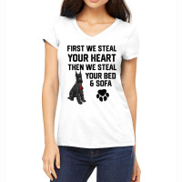 Steal Your Heart Steal Your Bed Miniature Schnauze Women's V-neck T-shirt | Artistshot