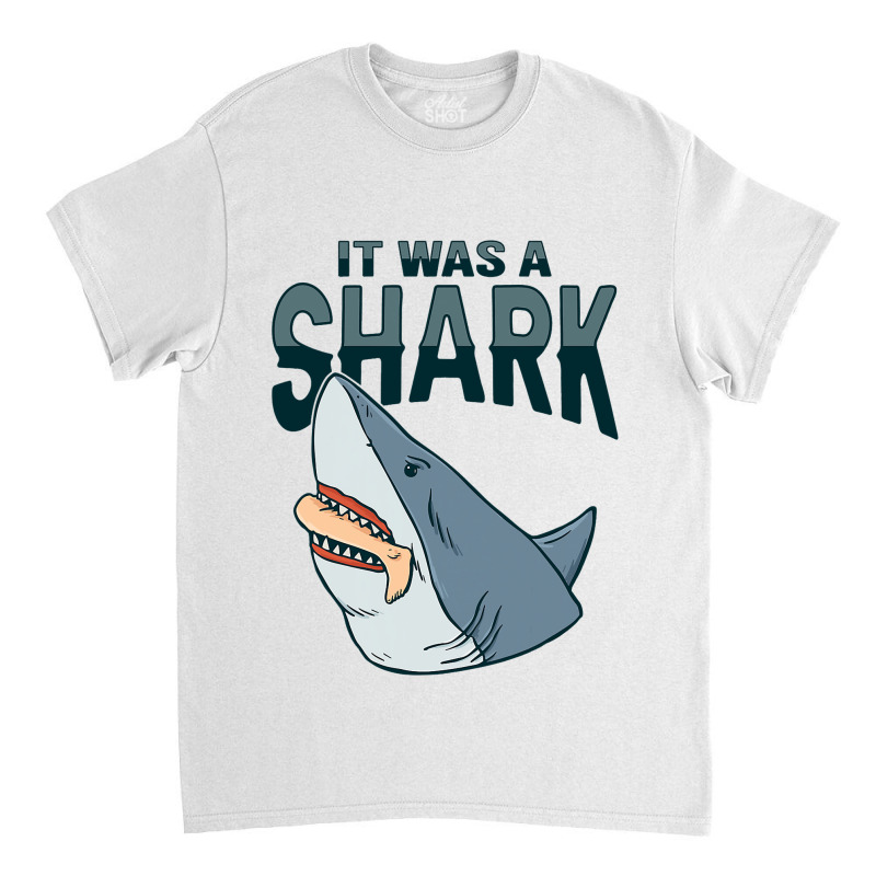 Shark Amputee Joke Leg Prosthetic Design For A Leg Classic T-shirt by NariahPringl | Artistshot