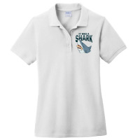 Shark Amputee Joke Leg Prosthetic Design For A Leg Ladies Polo Shirt | Artistshot