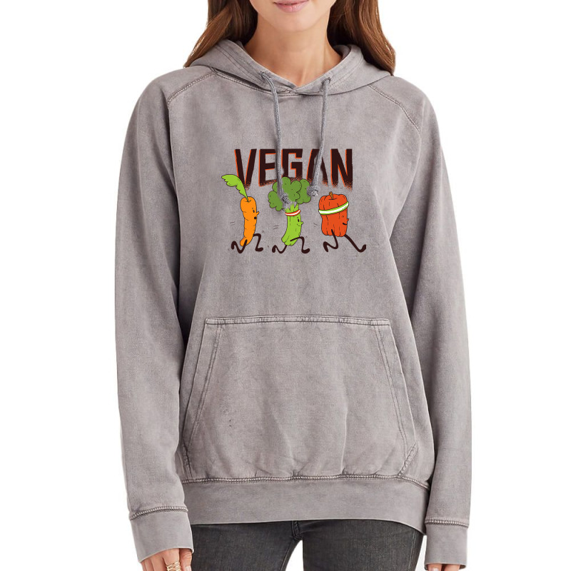 Plant Vegetarian Tomato Run Carrot Broccoli Vegeta Vintage Hoodie | Artistshot