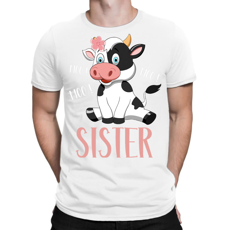 Sister Cow Cute Cow Farmer Birthday Matching Famil T-shirt | Artistshot