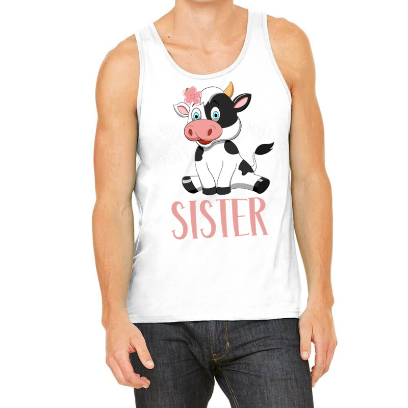 Sister Cow Cute Cow Farmer Birthday Matching Famil Tank Top | Artistshot