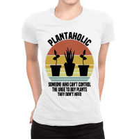 Plantaholic Definition Botanist Funny Plant Lover  Ladies Fitted T-shirt | Artistshot