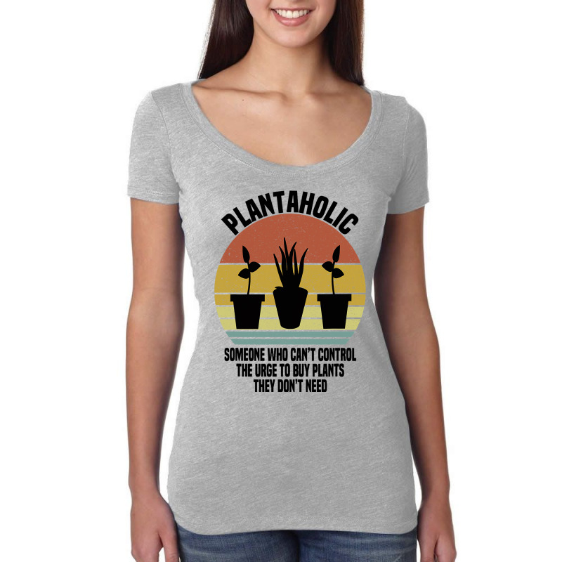 Plantaholic Definition Botanist Funny Plant Lover  Women's Triblend Scoop T-shirt by DreawCorey | Artistshot