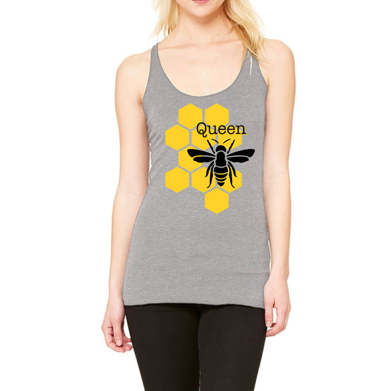 Queen Bee With Honeycomb For Her Royal Highness Racerback Tank | Artistshot