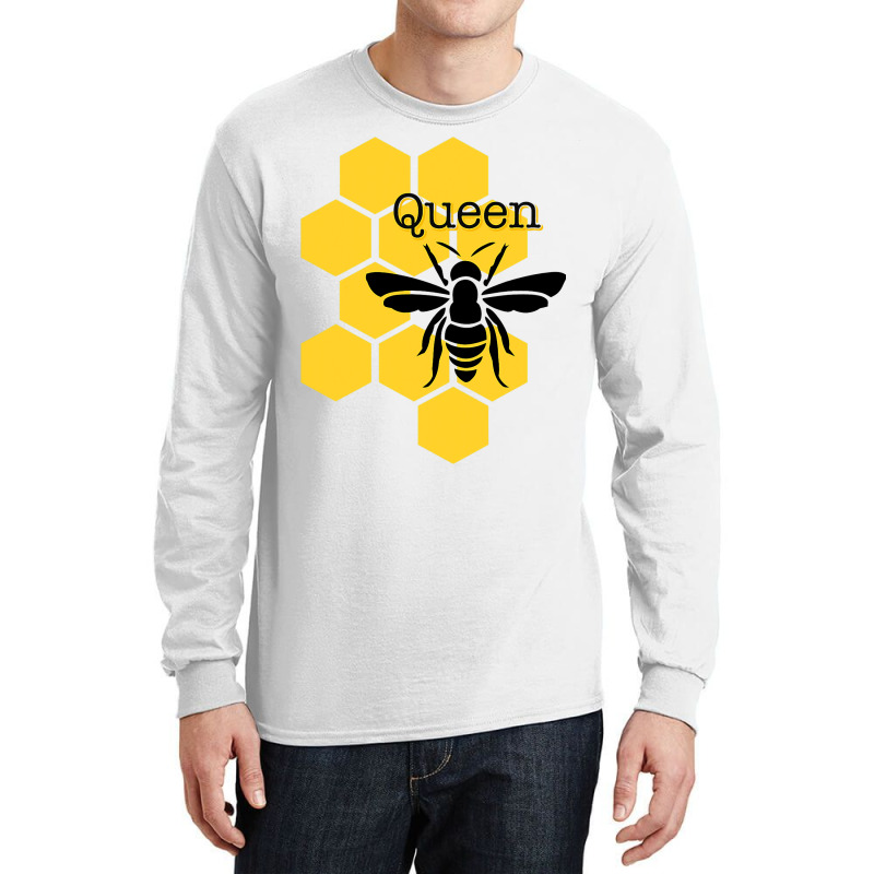 Queen Bee With Honeycomb For Her Royal Highness Long Sleeve Shirts | Artistshot