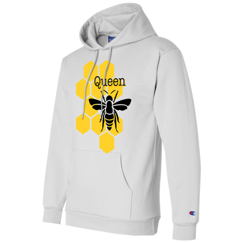 Queen Bee With Honeycomb For Her Royal Highness Champion Hoodie | Artistshot