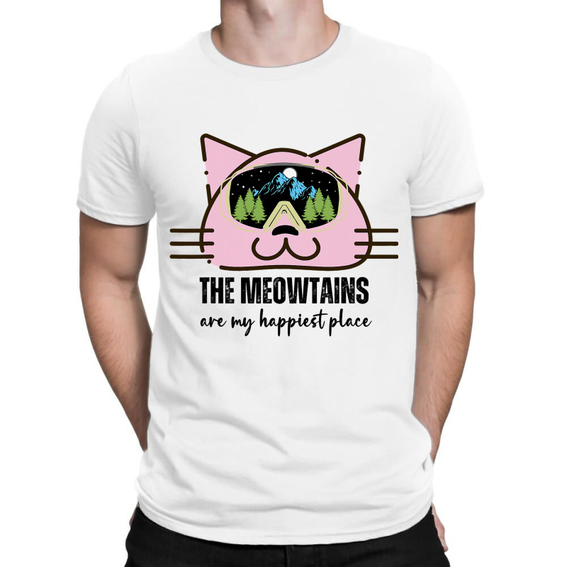 Skiing Snowboarding Climbing Mountains Cat Lover H T-shirt | Artistshot