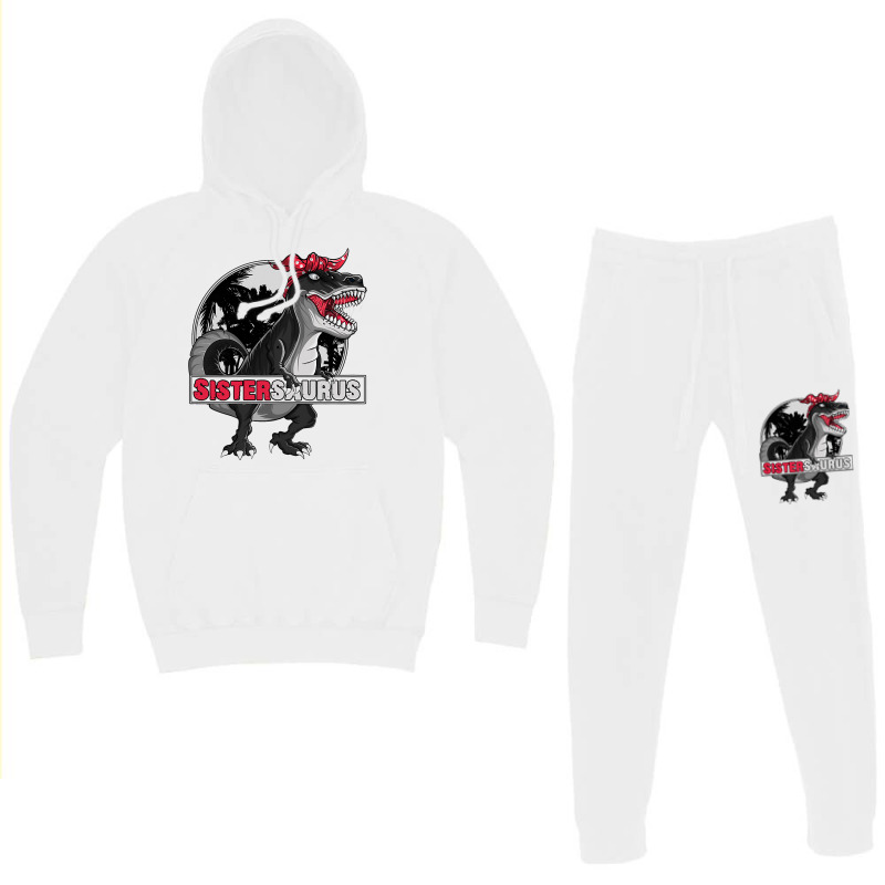 Sistersaurus T Rex Dinosaur Sister Family Matching Hoodie & Jogger Set | Artistshot