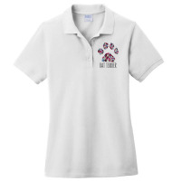 Rat Terrier Mama Floral Paw Dog Mom3 Ladies Polo Shirt | Artistshot