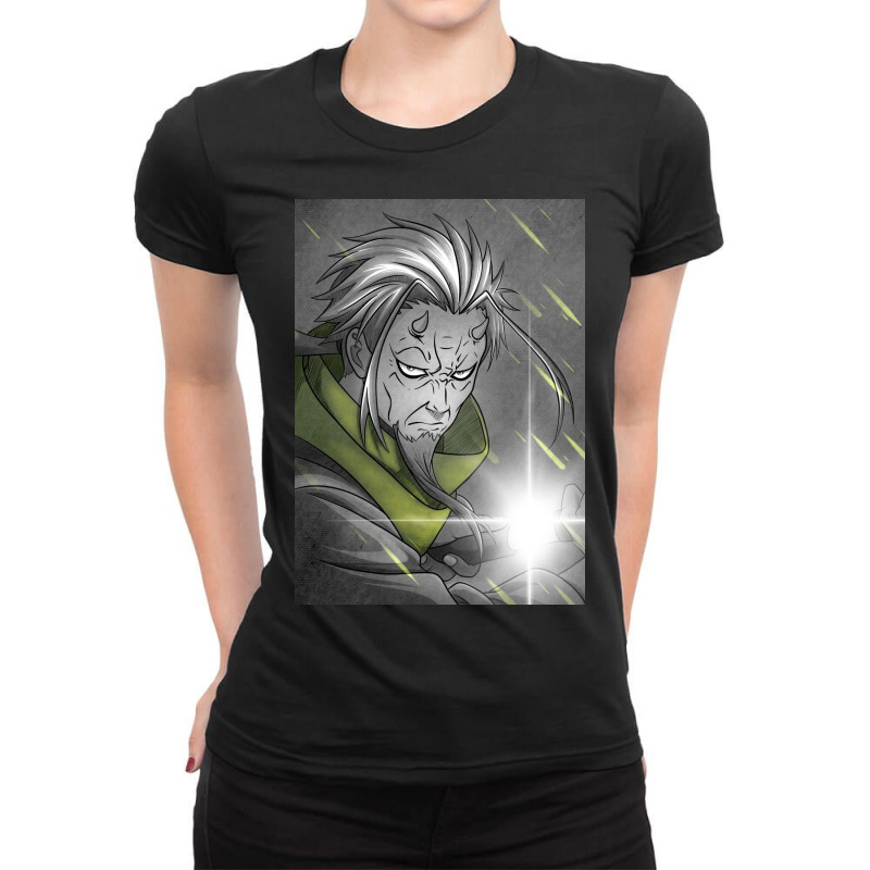 Hakurou - That Time I Reincarnated As A Slime Ladies Fitted T-Shirt by Jipau | Artistshot