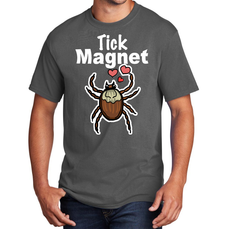 Tick Magnet Basic T-shirt by cm-arts | Artistshot