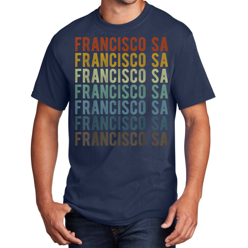 Francisco Sa City Brazil Retro Basic T-shirt | Artistshot