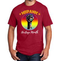 Hispanic Heritage Month Colorful Countries Flags Latinx Hand T Shirt 1 Basic T-shirt | Artistshot