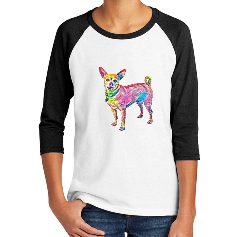 A Happy Little Chihuahua Dog Youth 3/4 Sleeve | Artistshot