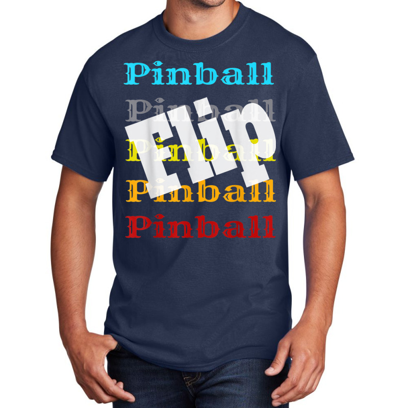 Vintage Pinball Retro Arcade Game Player Flip Winner Winning Basic T-shirt | Artistshot