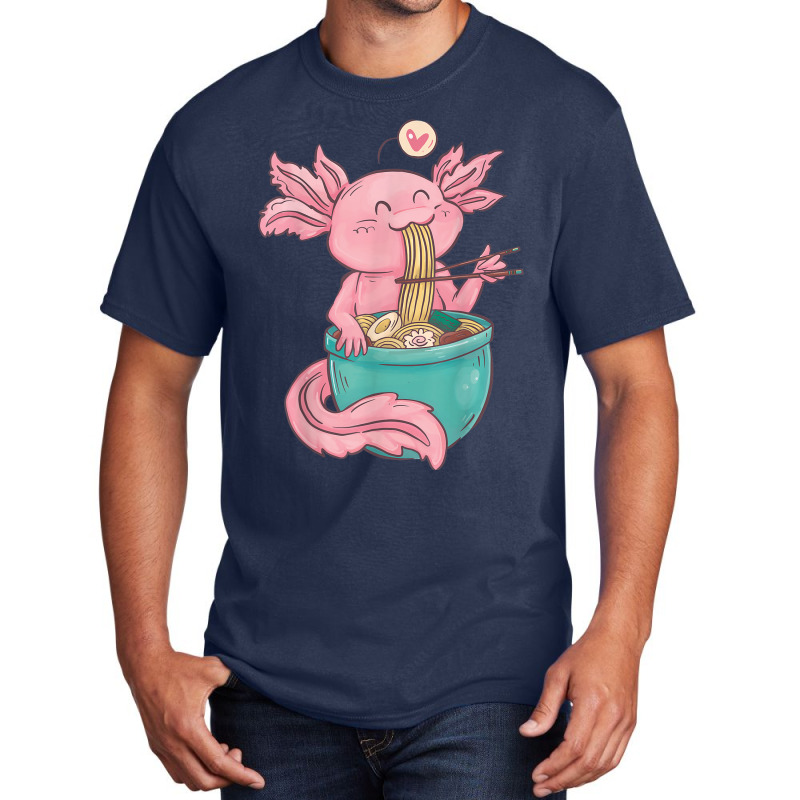 Ramen Axolotl Noodles Graphic Basic T-shirt | Artistshot