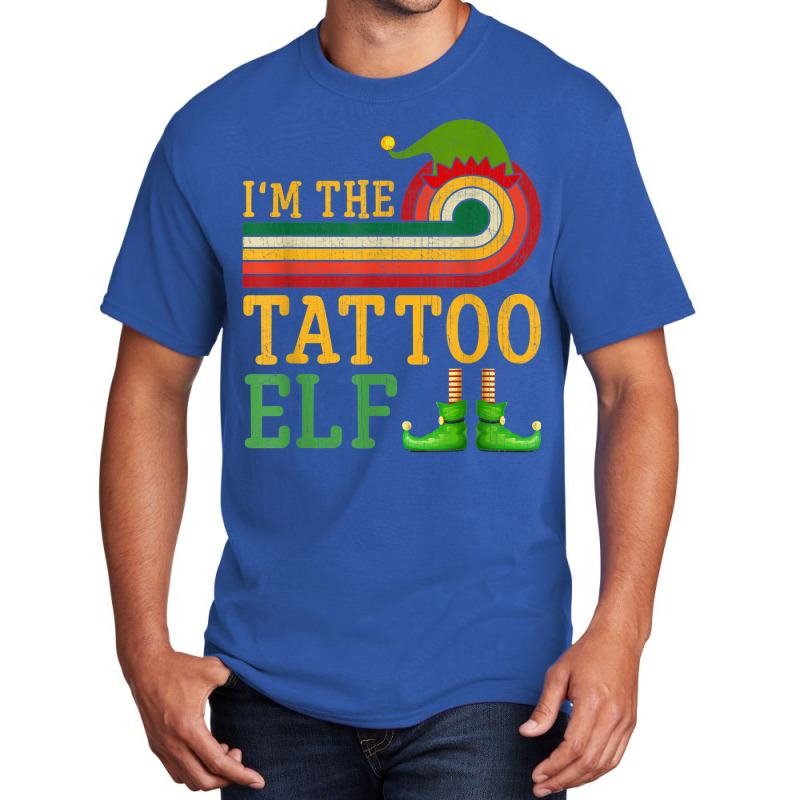 I'm The Tattoo Elf Matching Group Christmas Party Pajama Basic T-shirt | Artistshot