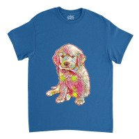 Golden Retriever Puppy Wearin Classic T-shirt | Artistshot