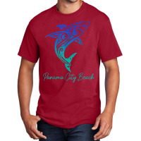 Panama City Beach Fl Shark Scuba Diving Surfer Florida Surf T Shirt Basic T-shirt | Artistshot