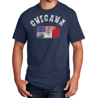 Chicana Mexican American Flag Mexico United States Latina Basic T-shirt | Artistshot