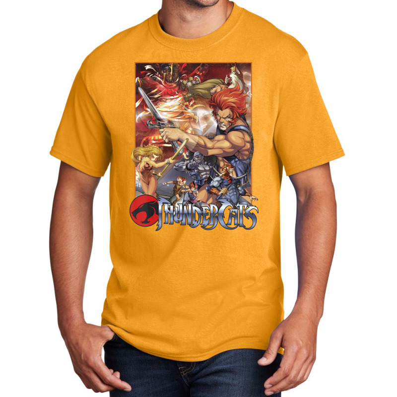 Thundercats Vintage Poster Basic T-shirt by atereabag | Artistshot