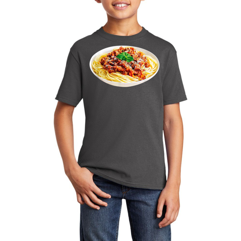 Spaghetti Bolognese Meatball Costume Last Minute Halloween Basic Youth T-shirt by August | Artistshot