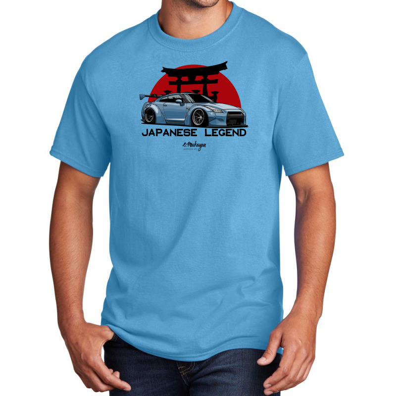 Gtr. Japanese Legend (blue) Basic T-shirt by RobertDoss | Artistshot