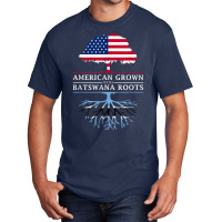 American Grown With Batswana Roots   Botswana T Shirt Basic T-shirt | Artistshot