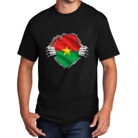 Patriotic Burkinabe Heritage Proud Burkina Faso Roots Flag Basic T-shirt | Artistshot