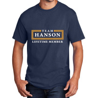 Team Hanson Lifetime Member Surname Basic T-shirt | Artistshot