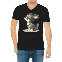 Dogs T  Shirt Chihuahua Sitting On The Ground T  Shirt V-neck Tee | Artistshot