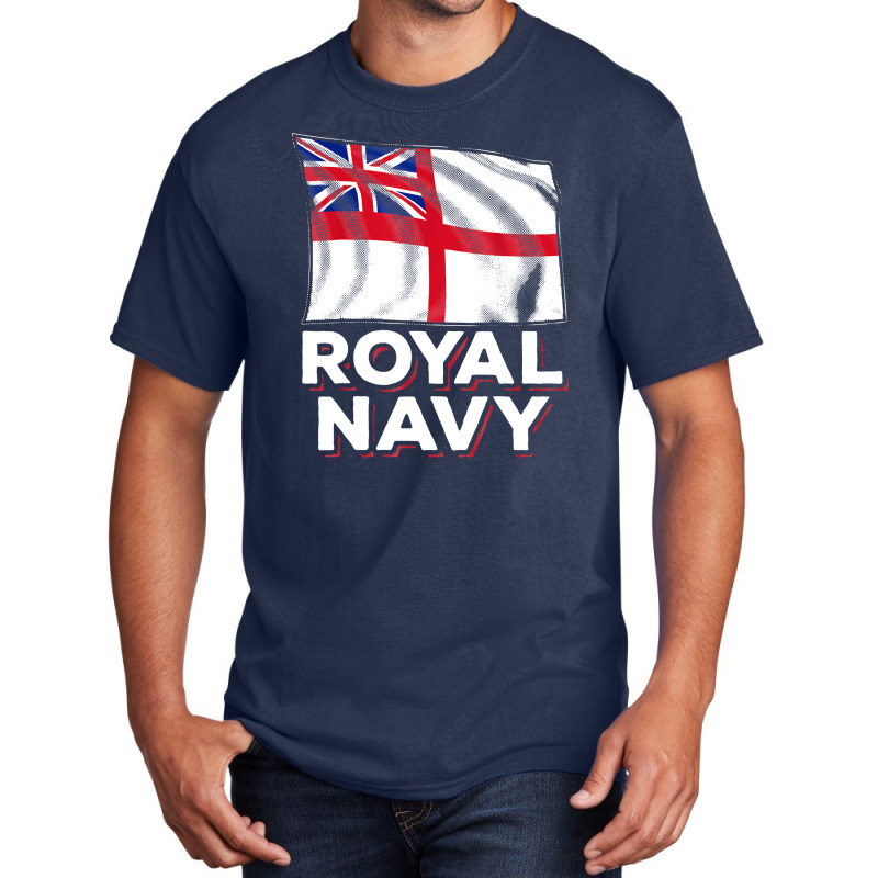 Royal Navy Sailor Britain Flag Union Jack Ensign Ship Basic T-shirt | Artistshot