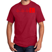 Emergency Medicine Emergency Room Nurse Er Heartbeat T Shirt Basic T-shirt | Artistshot