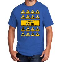 Anime Signs - Caution Basic T-shirt | Artistshot