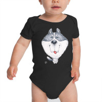 Husky T  Shirt Siberian Husky Dog T  Shirt Baby Bodysuit | Artistshot