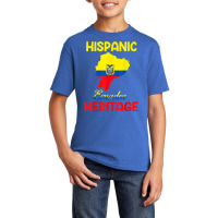 Ecuador Map Ecuador Flag Hispanic Heritage Latin Month T Shirt Basic Youth T-shirt | Artistshot